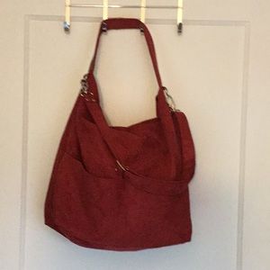 Custom made hobo/tote bag with crossbody strap